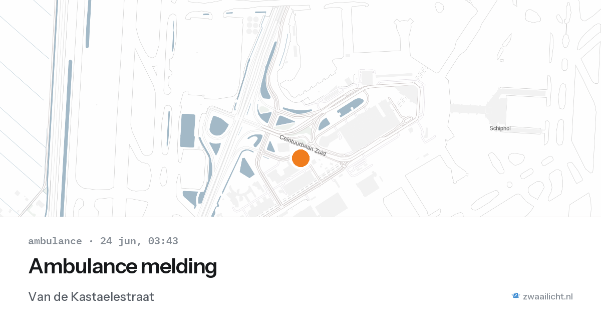 Ambulance melding — 24 jun 2026
