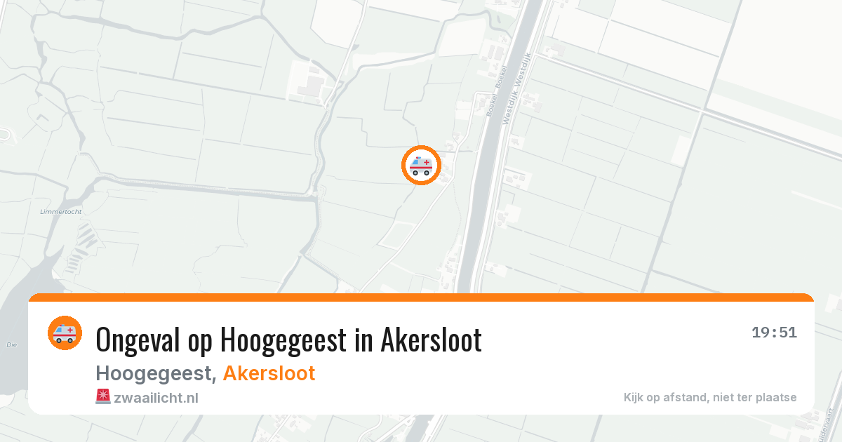 Ongeval op Hoogegeest in Akersloot — 22 jan 2026