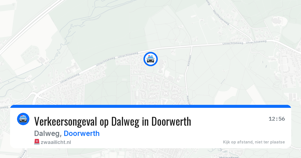 Verkeersongeval op Dalweg in Doorwerth — 9 apr 2026
