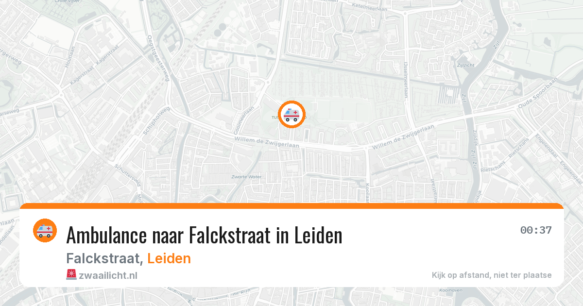 Ambulance naar Falckstraat in Leiden — 11 jul 2026