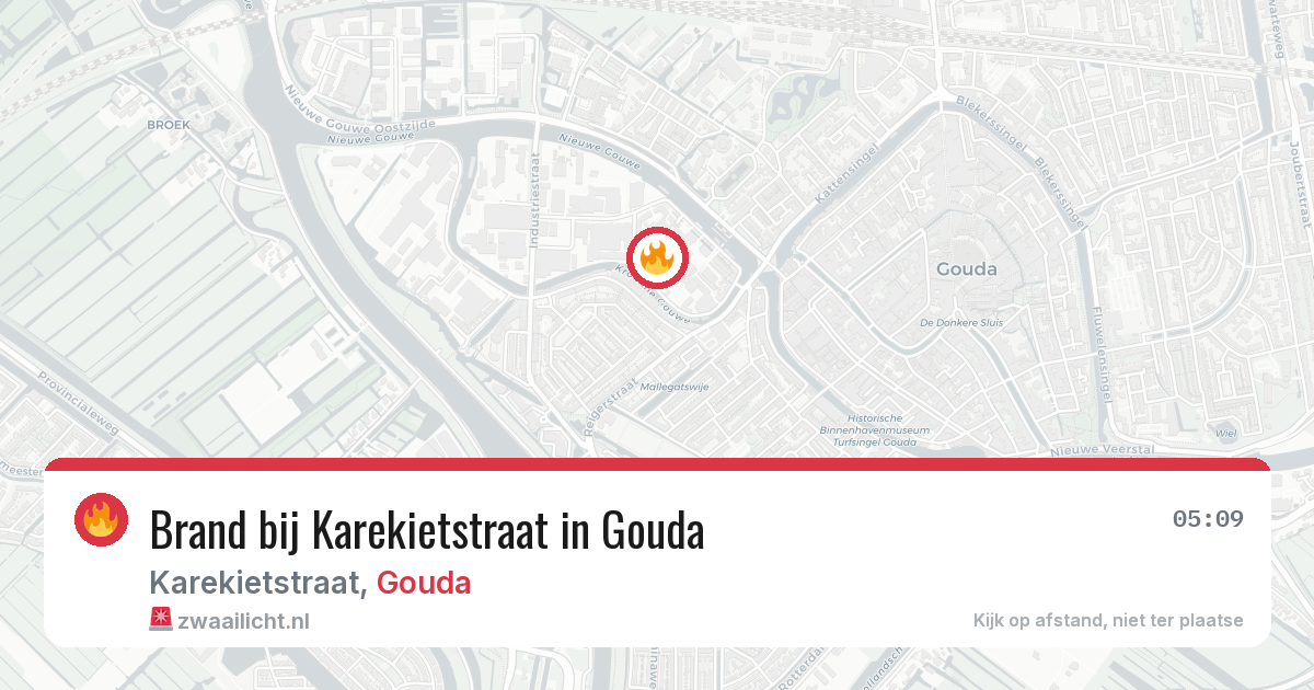 Brand bij Karekietstraat in Gouda — 30 jan 2026