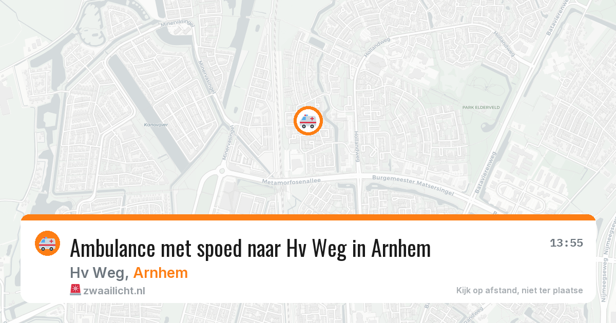 Ambulance met spoed naar Hv Weg in Arnhem — 4 aug 2026
