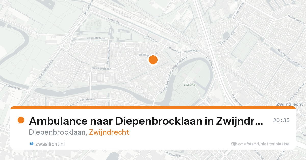 Ambulance naar Diepenbrocklaan in Zwijndrecht — 31 jan 2026