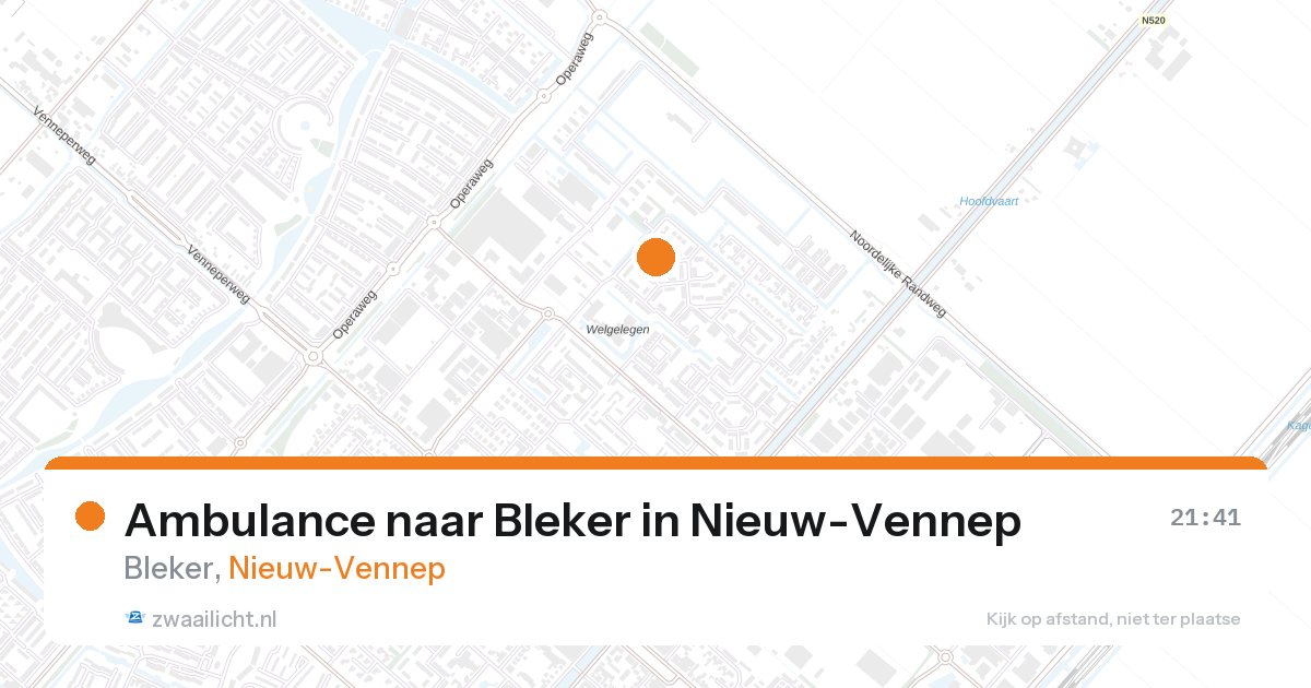 Ambulance naar Bleker in Nieuw-Vennep — 12 jun 2026