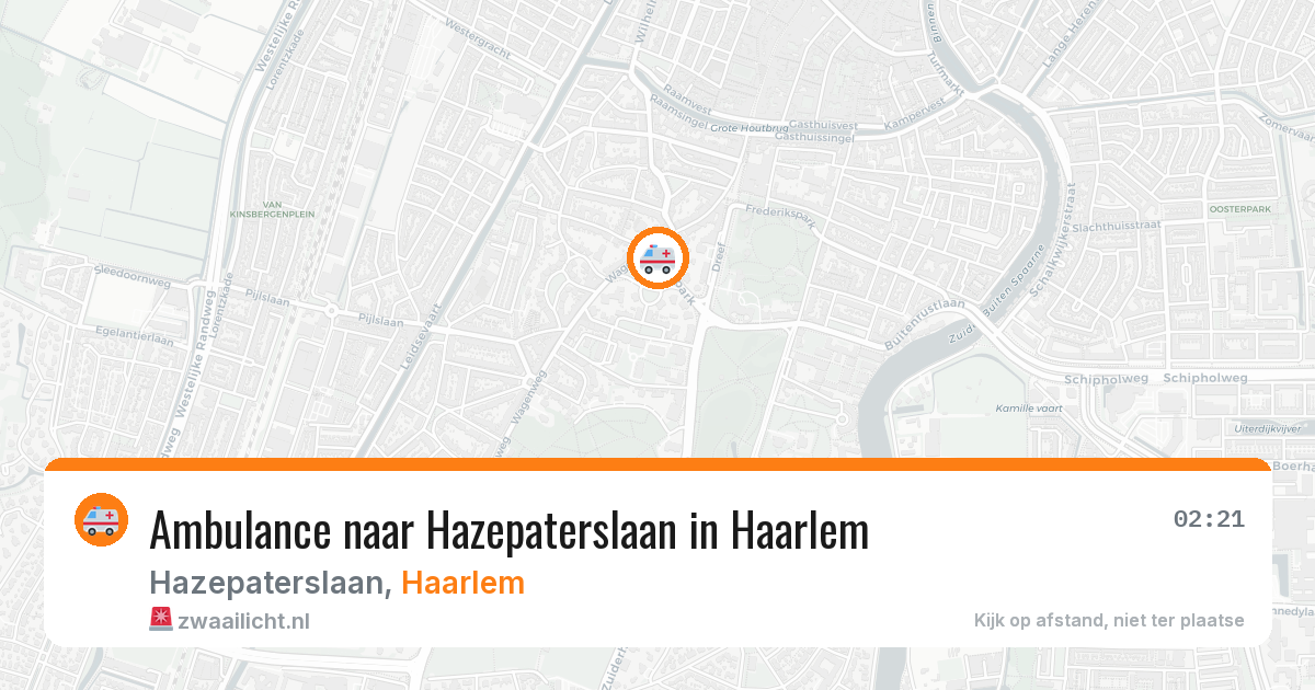 Ambulance naar Hazepaterslaan in Haarlem — 4 apr 2026