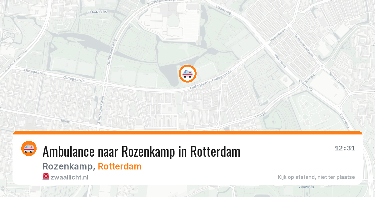 Ambulance naar Rozenkamp in Rotterdam — 24 jun 2026