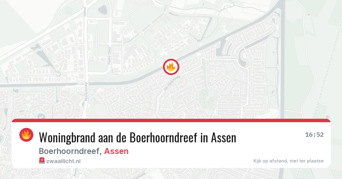 Woningbrand aan de Boerhoorndreef in Assen — 28 mei 2026
