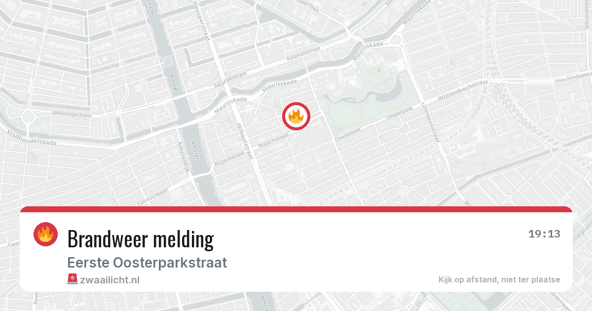 Brandweer melding — 20 jun 2026