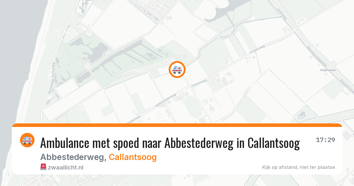 Ambulance met spoed naar Abbestederweg in Callantsoog — 8 jul 2026