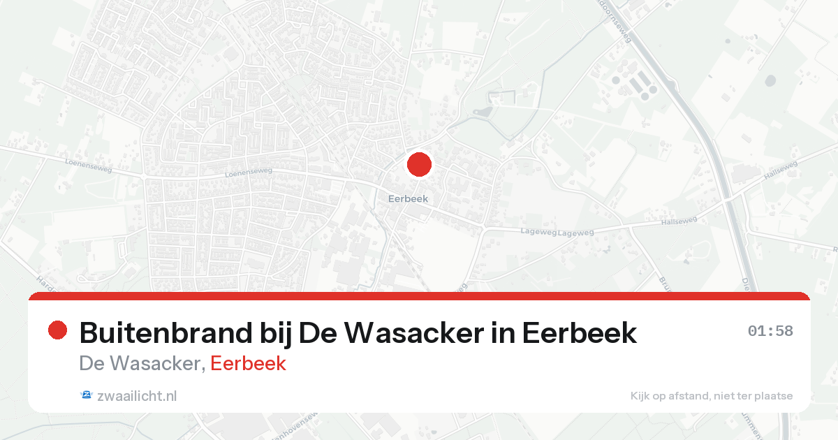 Buitenbrand bij De Wasacker in Eerbeek — 8 feb 2026