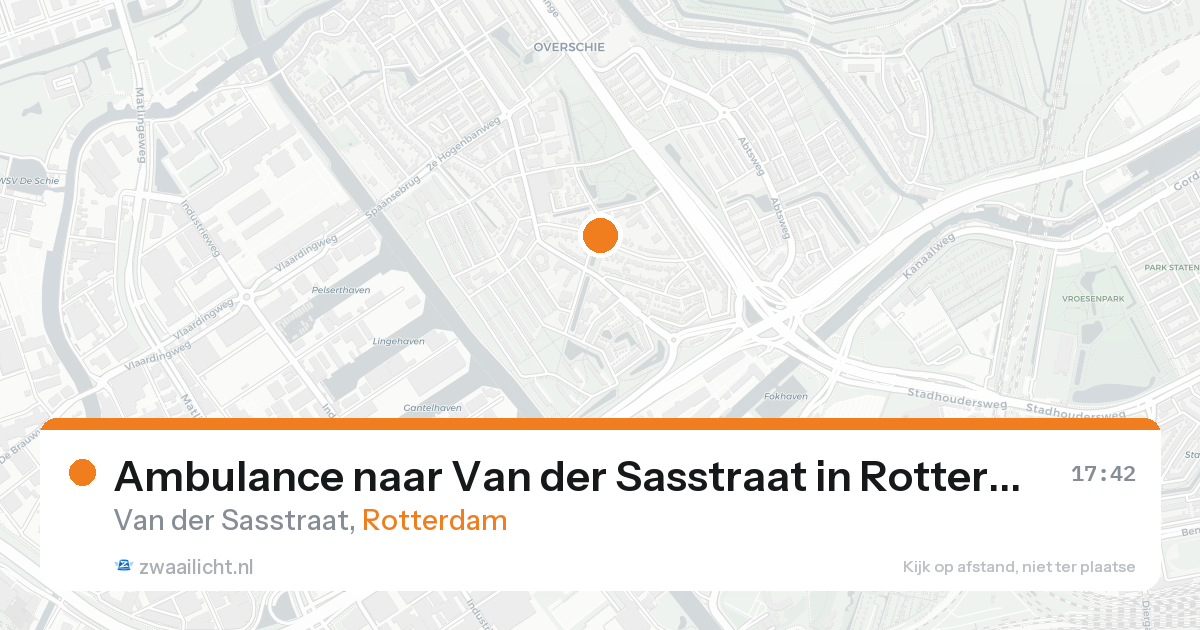 Ambulance naar Van der Sasstraat in Rotterdam — 2 jul 2026