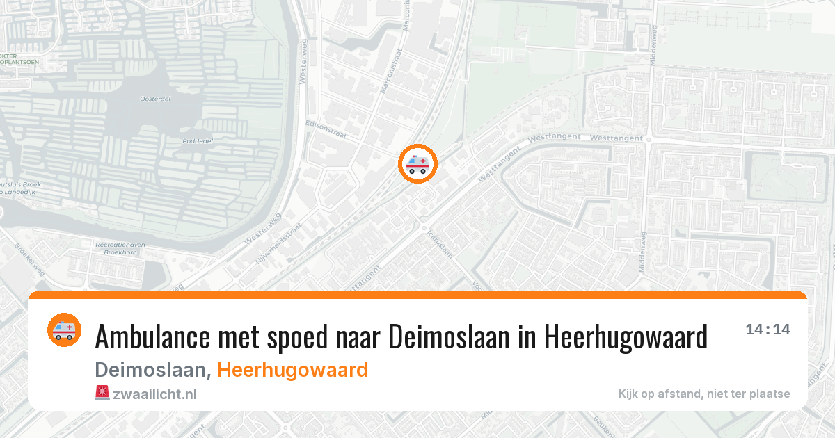 Ambulance met spoed naar Deimoslaan in Heerhugowaard — 18 mei 2026