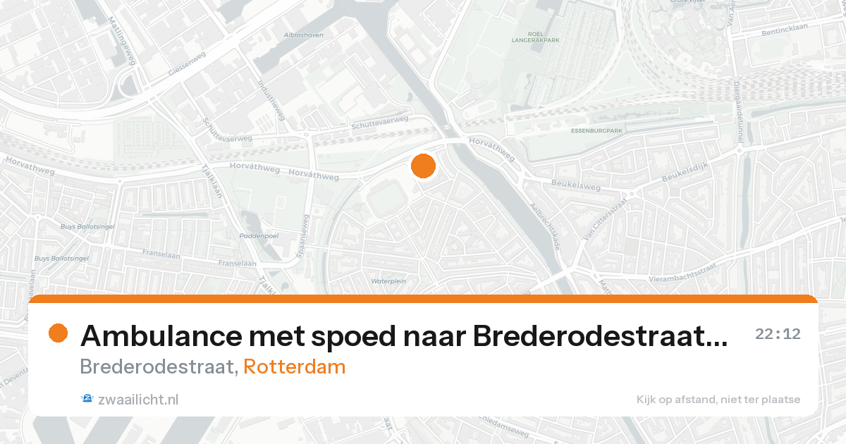 Ambulance met spoed naar Brederodestraat in Rotterdam — 7 feb 2026