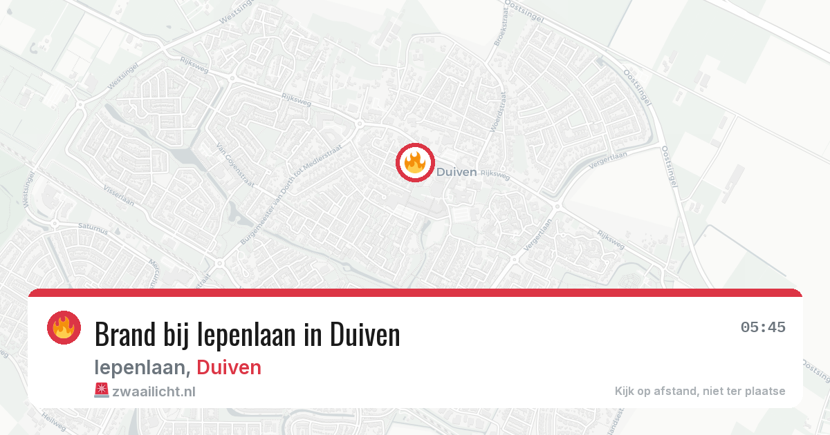Brand bij Iepenlaan in Duiven — 3 jun 2026