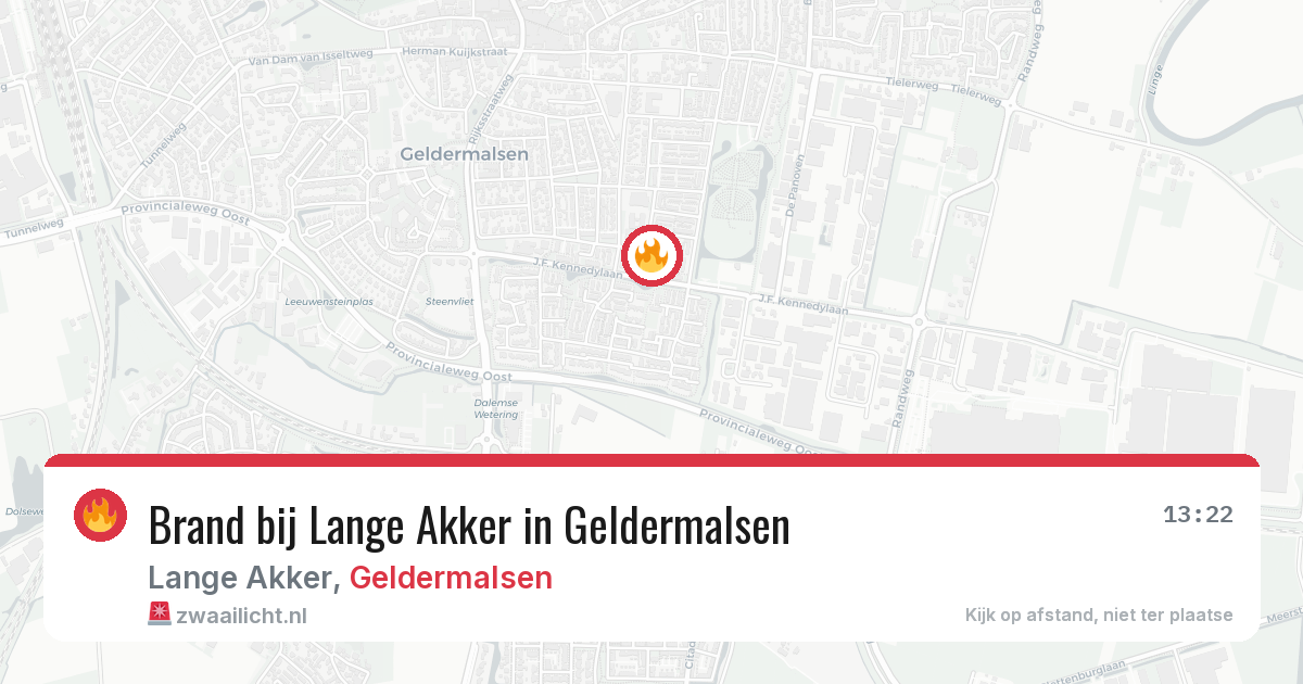 Brand bij Lange Akker in Geldermalsen — 24 jul 2026
