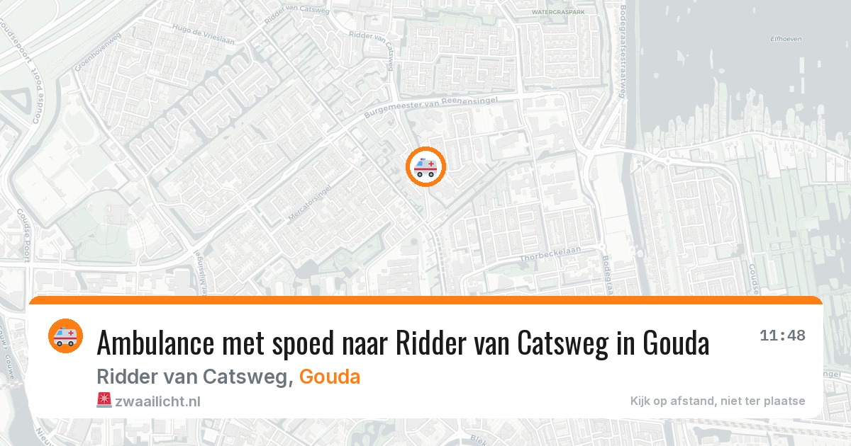 Ambulance met spoed naar Ridder van Catsweg in Gouda — 29 jan 2026