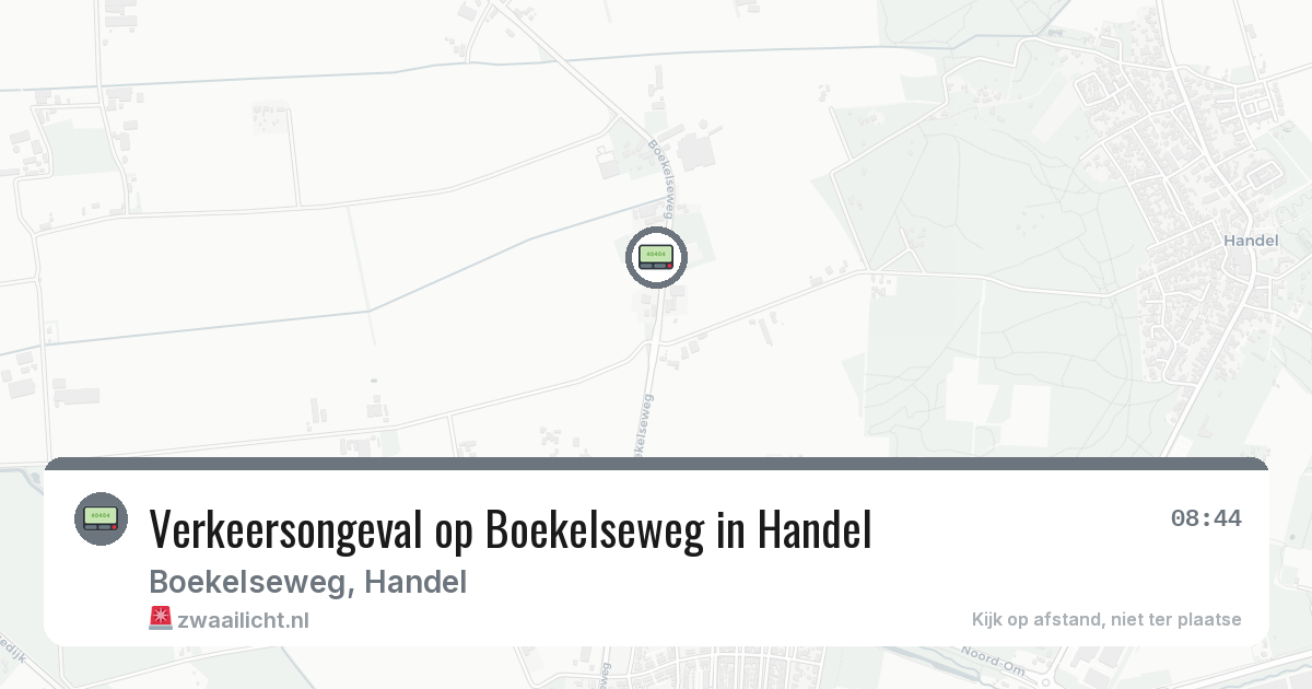 Verkeersongeval op Boekelseweg in Handel — 25 feb 2026