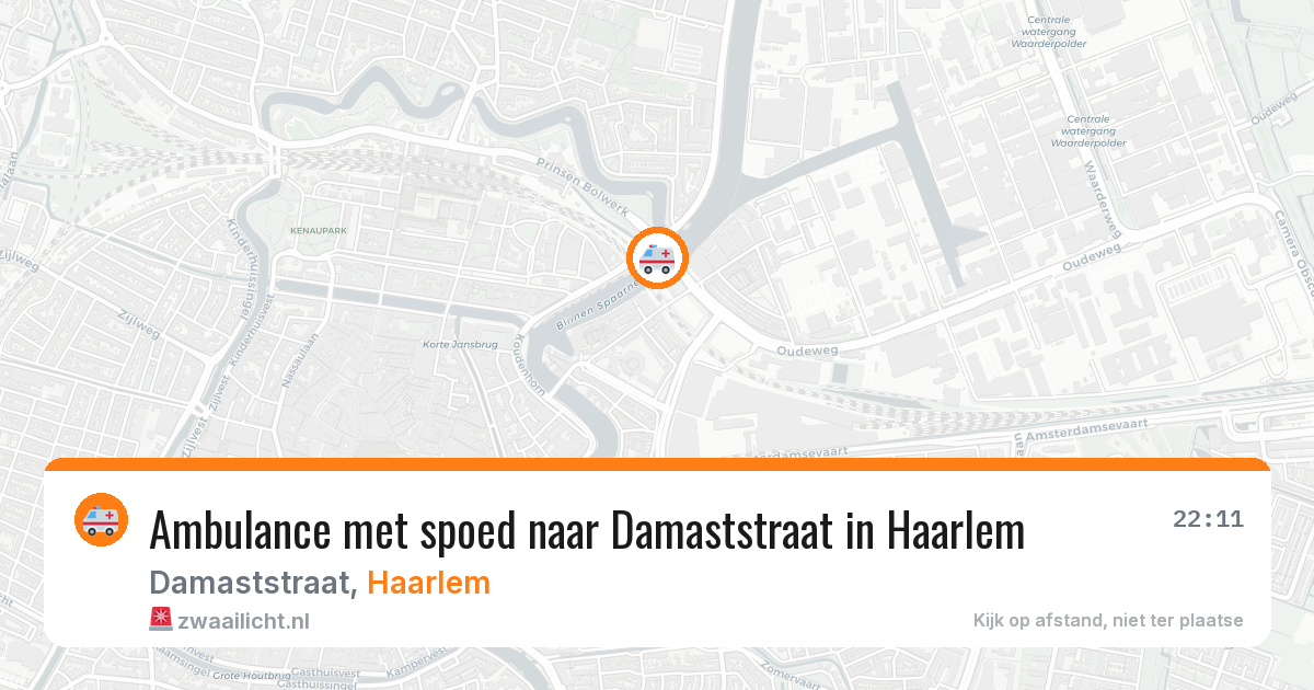 Ambulance met spoed naar Damaststraat in Haarlem — 26 jun 2026