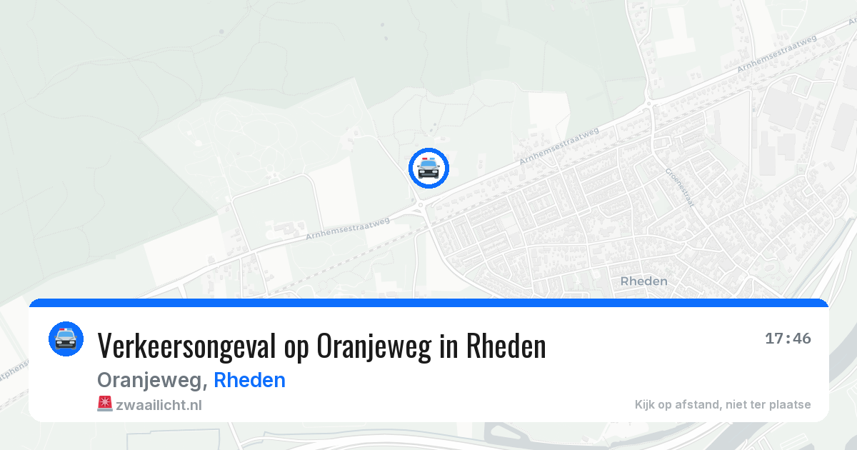 Verkeersongeval op Oranjeweg in Rheden — 29 jul 2026