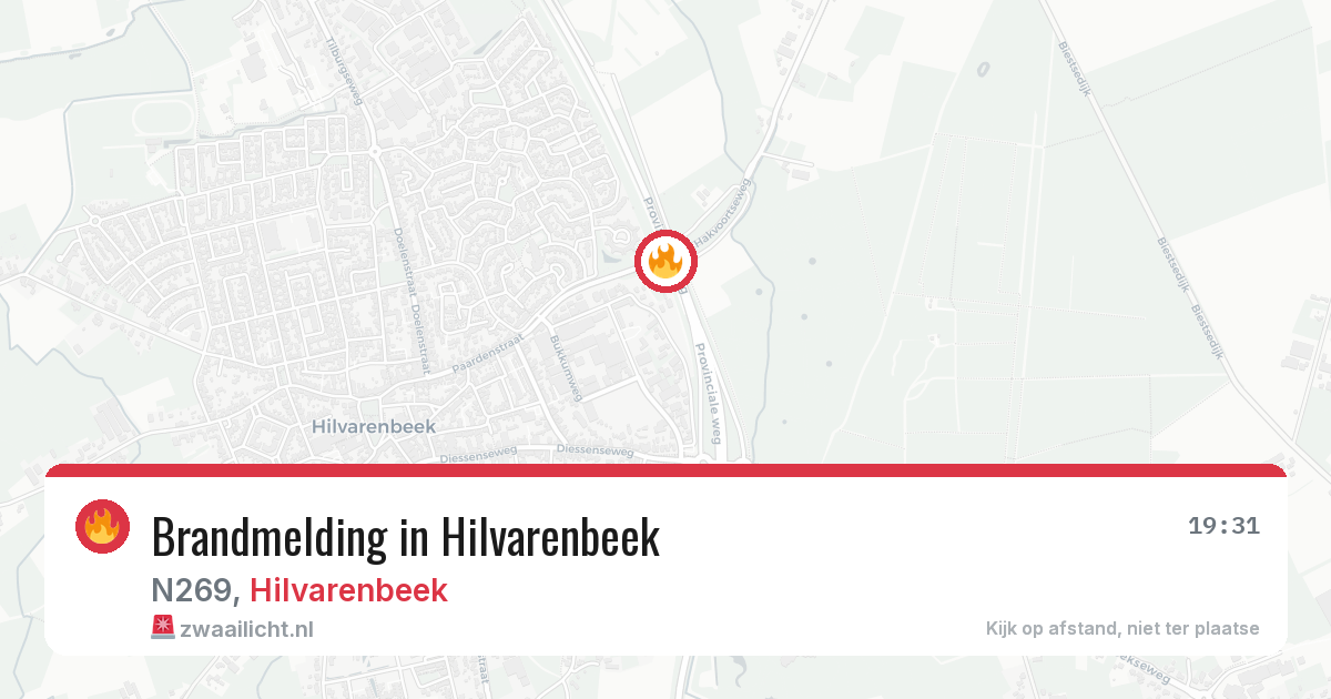 Brandmelding in Hilvarenbeek — 4 apr 2026