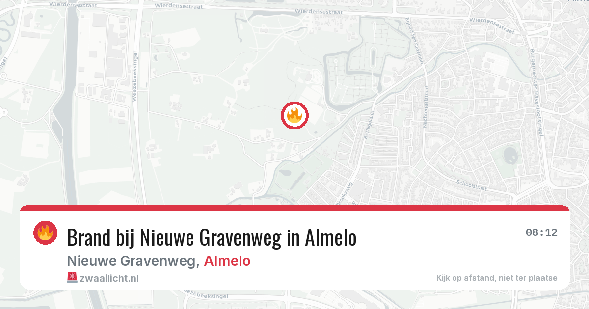 Brand bij Nieuwe Gravenweg in Almelo — 28 jun 2026