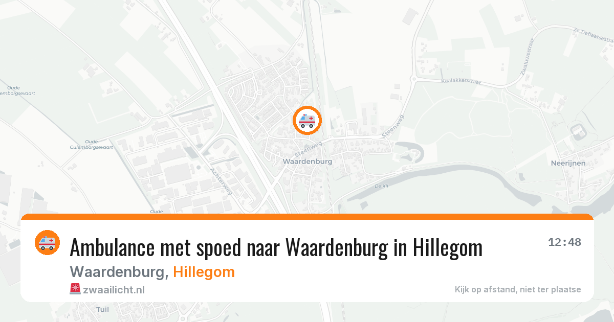 Ambulance met spoed naar Waardenburg in Hillegom — 17 jan 2026