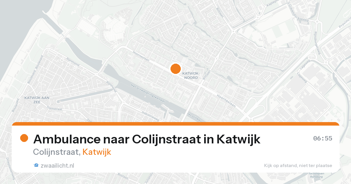 Ambulance naar Colijnstraat in Katwijk — 18 aug 2026