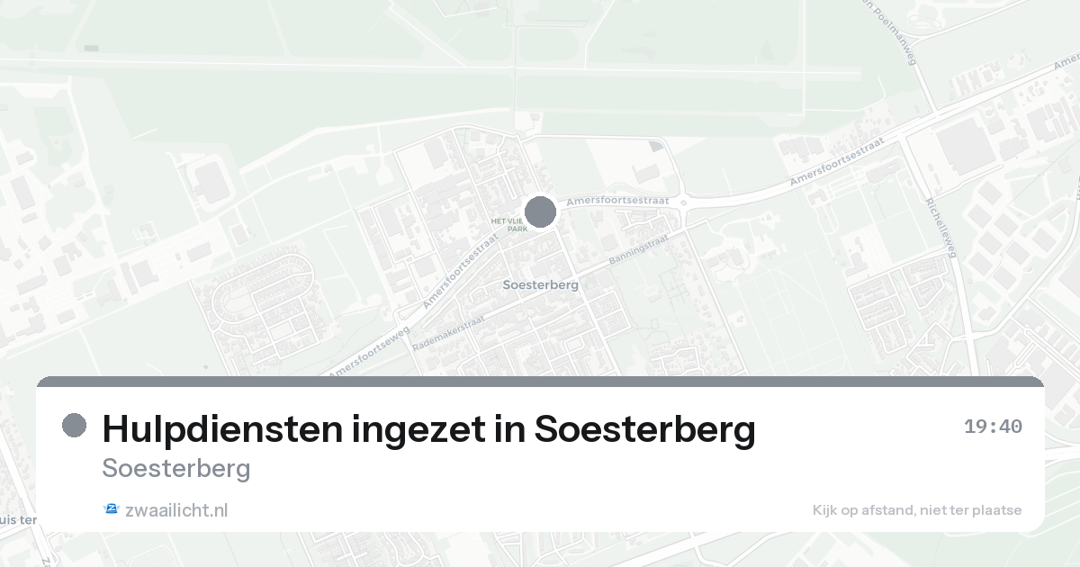 Hulpdiensten ingezet in Soesterberg — 31 jan 2026 | 🚨 Zwaailicht.nl
