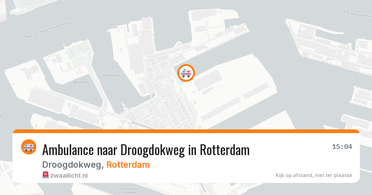 Ambulance naar Droogdokweg in Rotterdam — 5 mei 2026