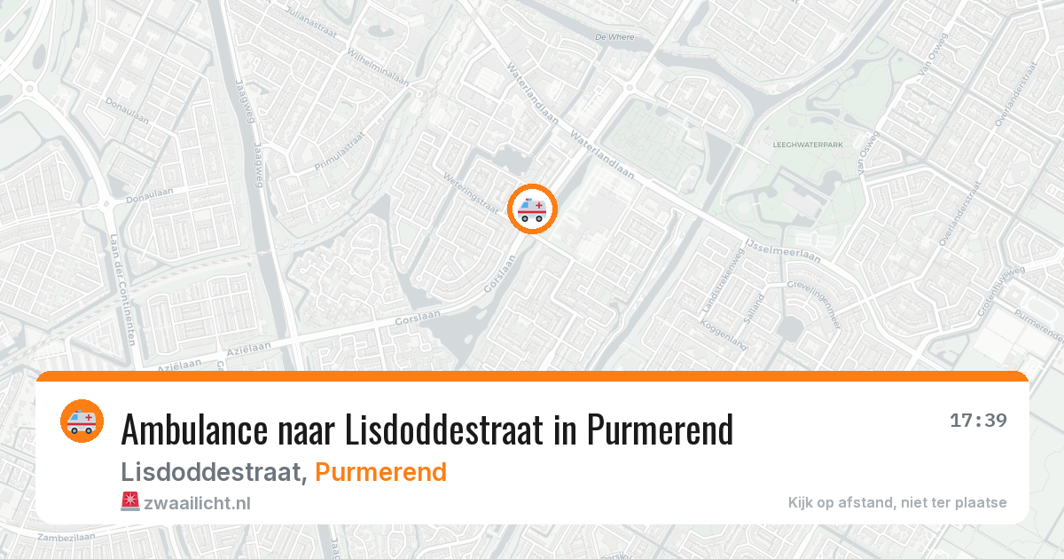 Ambulance naar Lisdoddestraat in Purmerend — 29 jul 2026