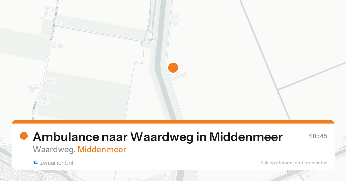 Ambulance naar Waardweg in Middenmeer — 25 aug 2026
