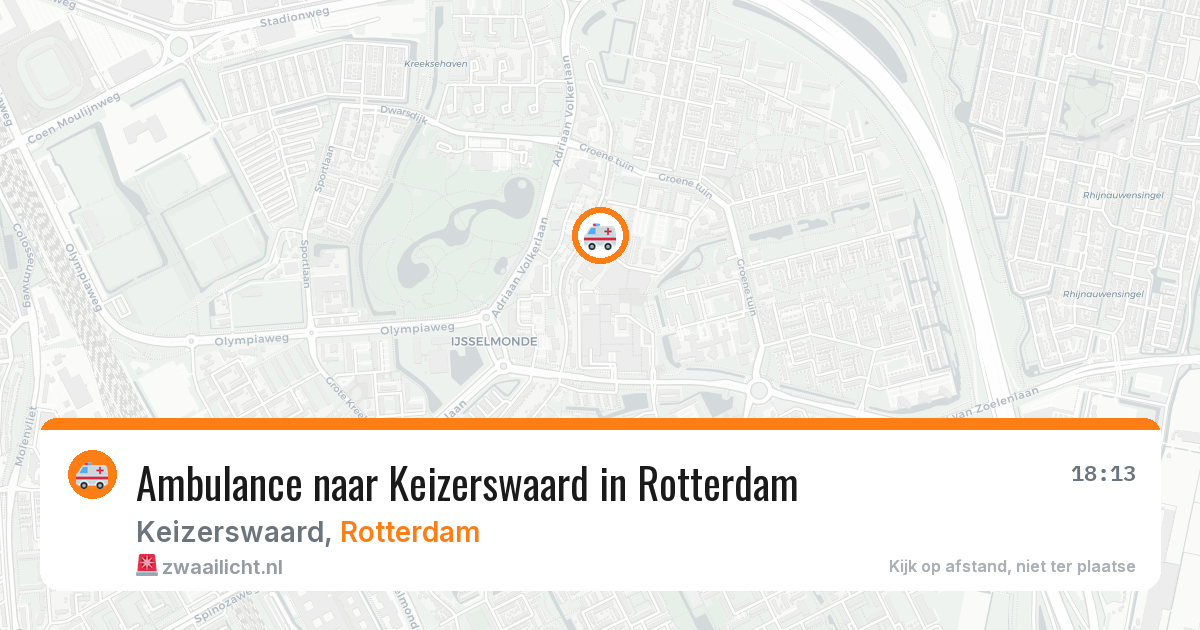 Ambulance naar Keizerswaard in Rotterdam — 10 jul 2026