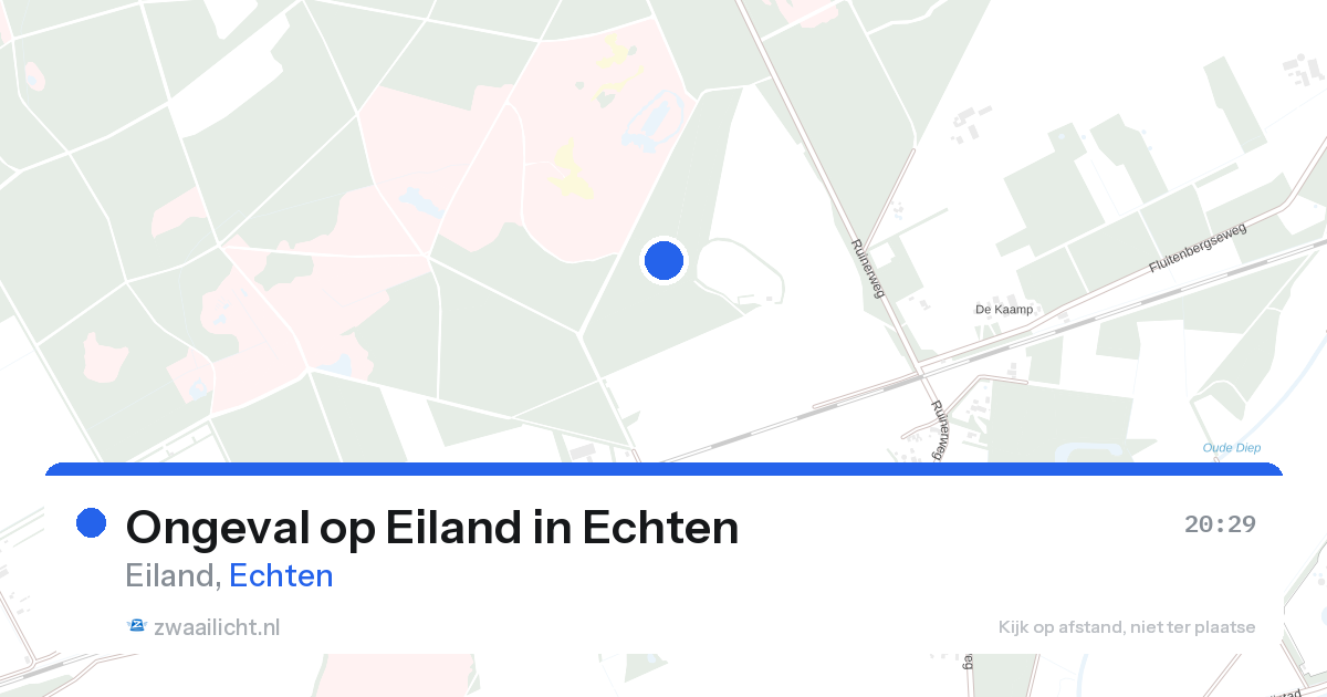 Ongeval op Eiland in Echten — 24 aug 2026