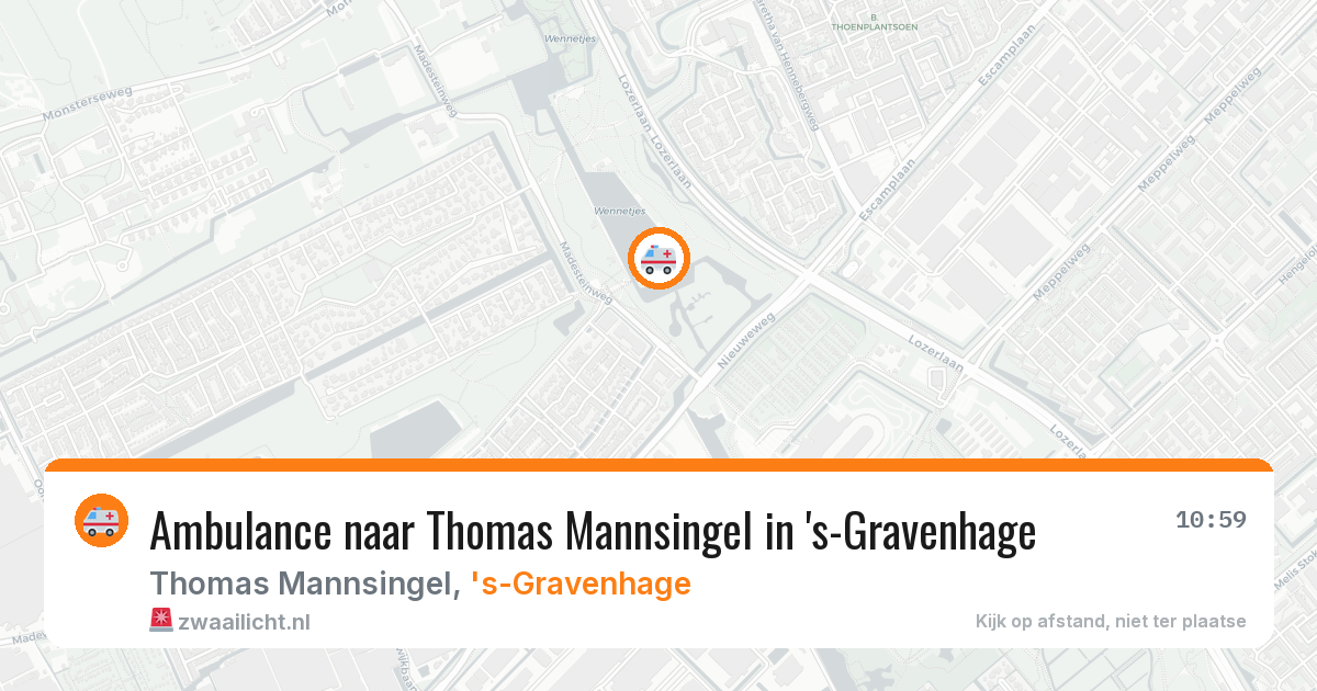 Ambulance naar Thomas Mannsingel in 's-Gravenhage — 10 mrt 2026