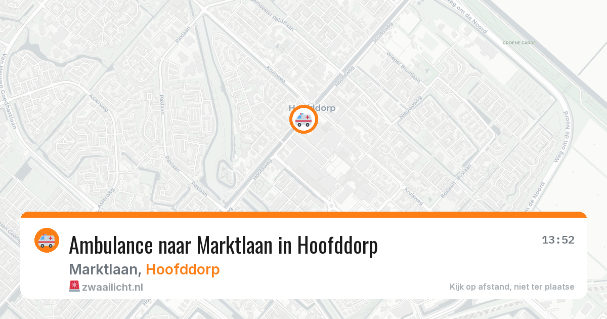 Ambulance naar Marktlaan in Hoofddorp — 17 jul 2026