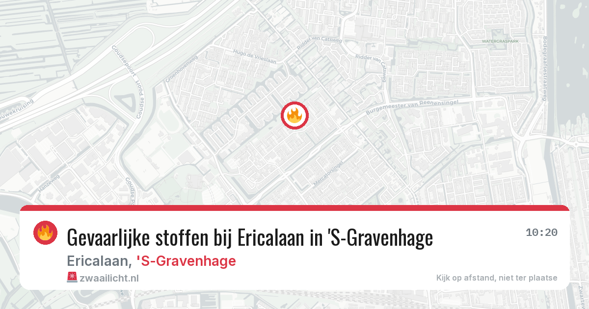 Gevaarlijke stoffen bij Ericalaan in 'S-Gravenhage — 25 mrt 2026