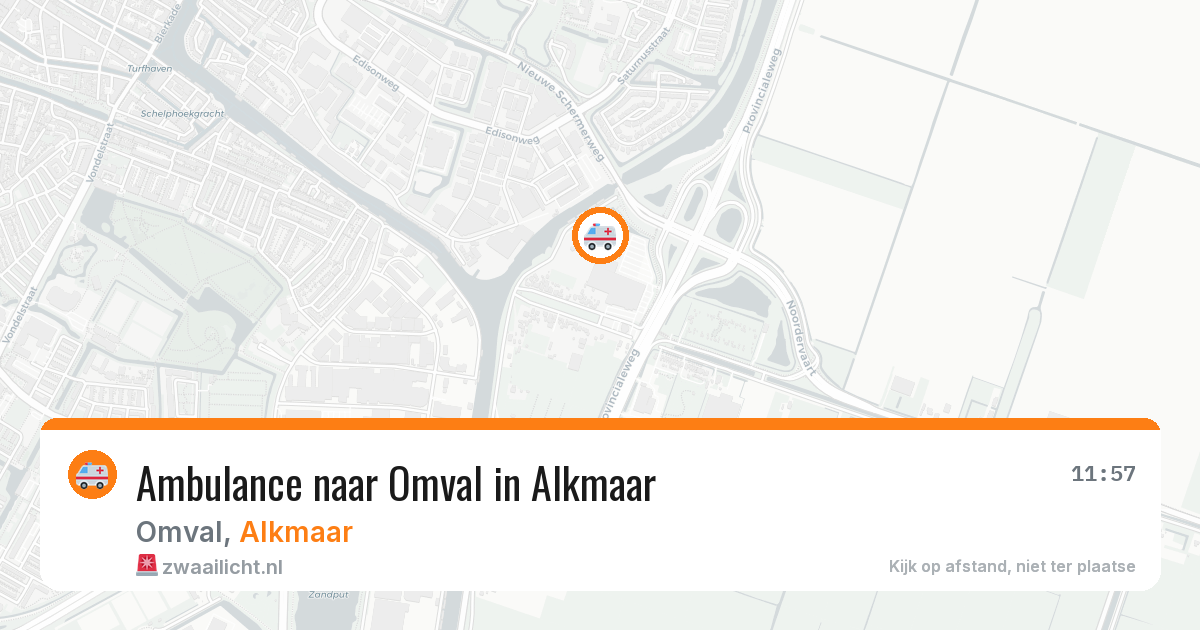Ambulance naar Omval in Alkmaar — 6 jun 2026