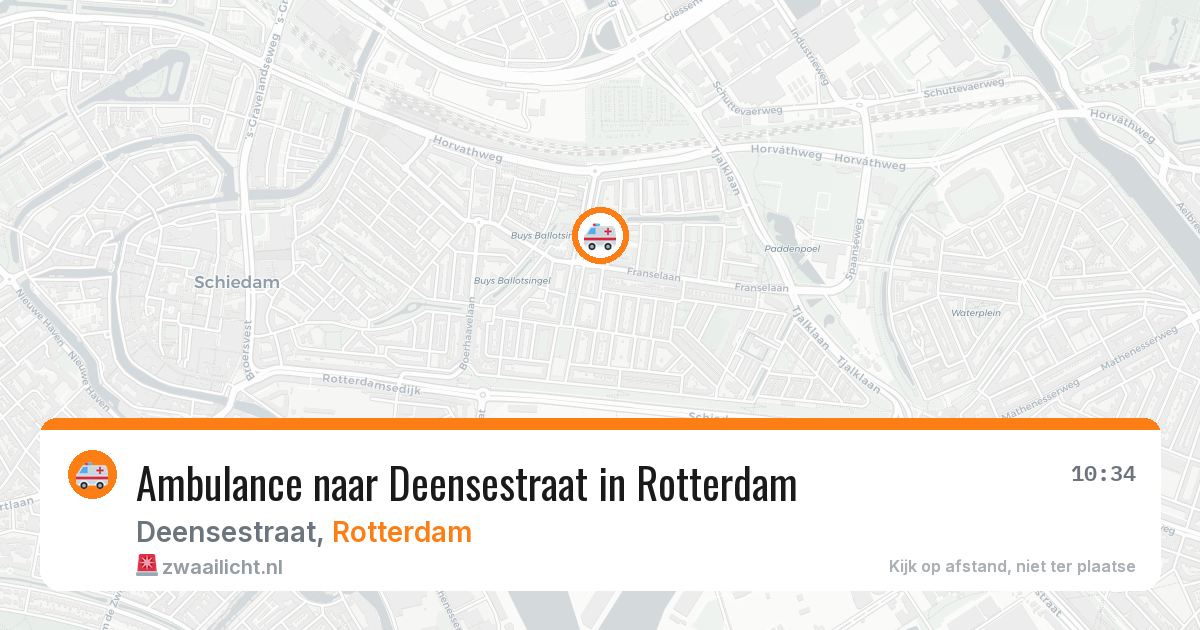 Ambulance naar Deensestraat in Rotterdam — 27 jun 2026