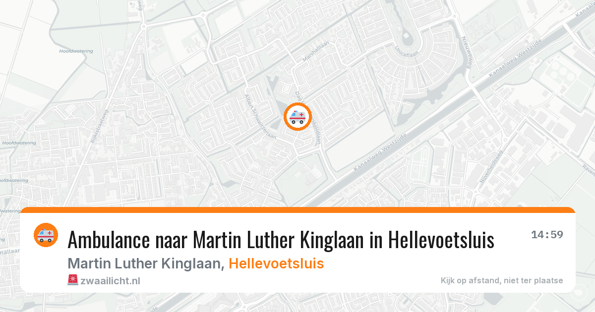 Ambulance naar Martin Luther Kinglaan in Hellevoetsluis — 18 mrt 2026