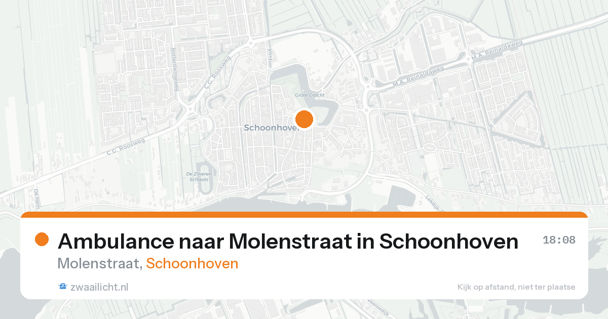 Ambulance naar Molenstraat in Schoonhoven — 24 aug 2026