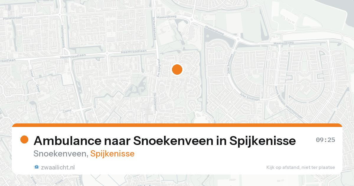 Ambulance naar Snoekenveen in Spijkenisse — 22 aug 2026