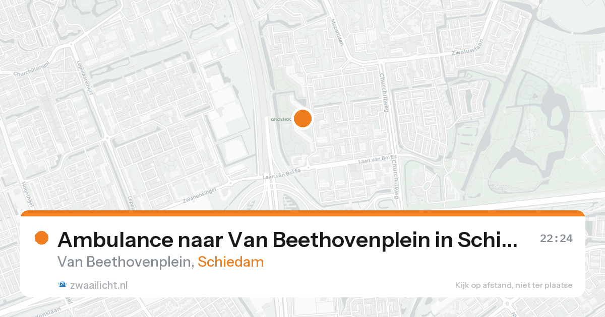 Ambulance naar Van Beethovenplein in Schiedam — 21 aug 2026