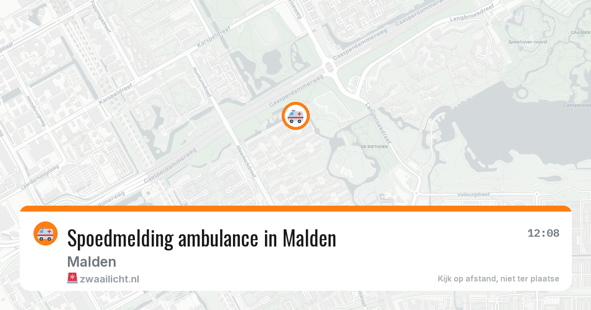 Spoedmelding ambulance in Malden — 26 jan 2026