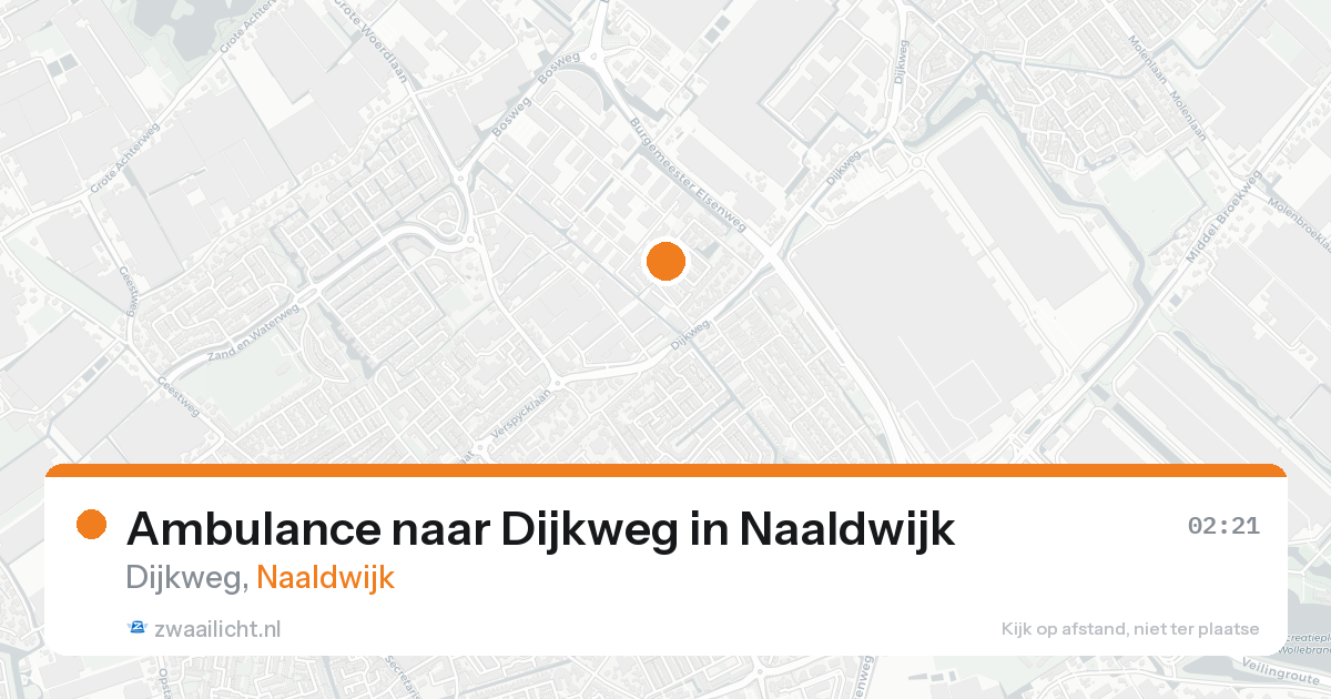 Ambulance naar Dijkweg in Naaldwijk — 16 aug 2026