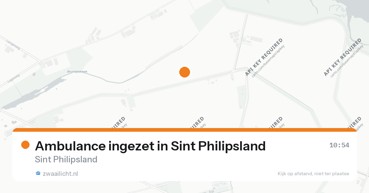Ambulance ingezet in Sint Philipsland — 26 aug 2026