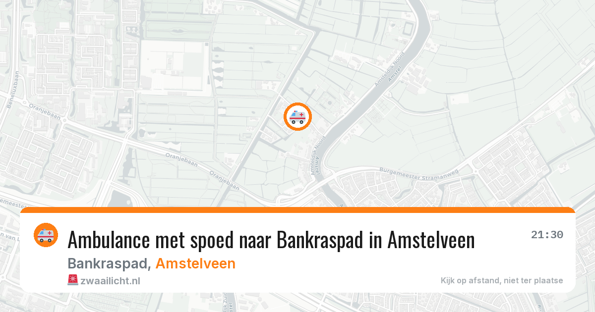 Ambulance met spoed naar Bankraspad in Amstelveen — 14 mei 2026