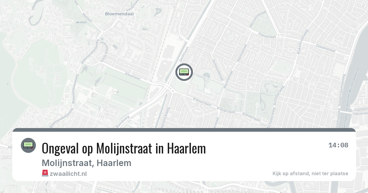 Ongeval op Molijnstraat in Haarlem — 3 mrt 2026