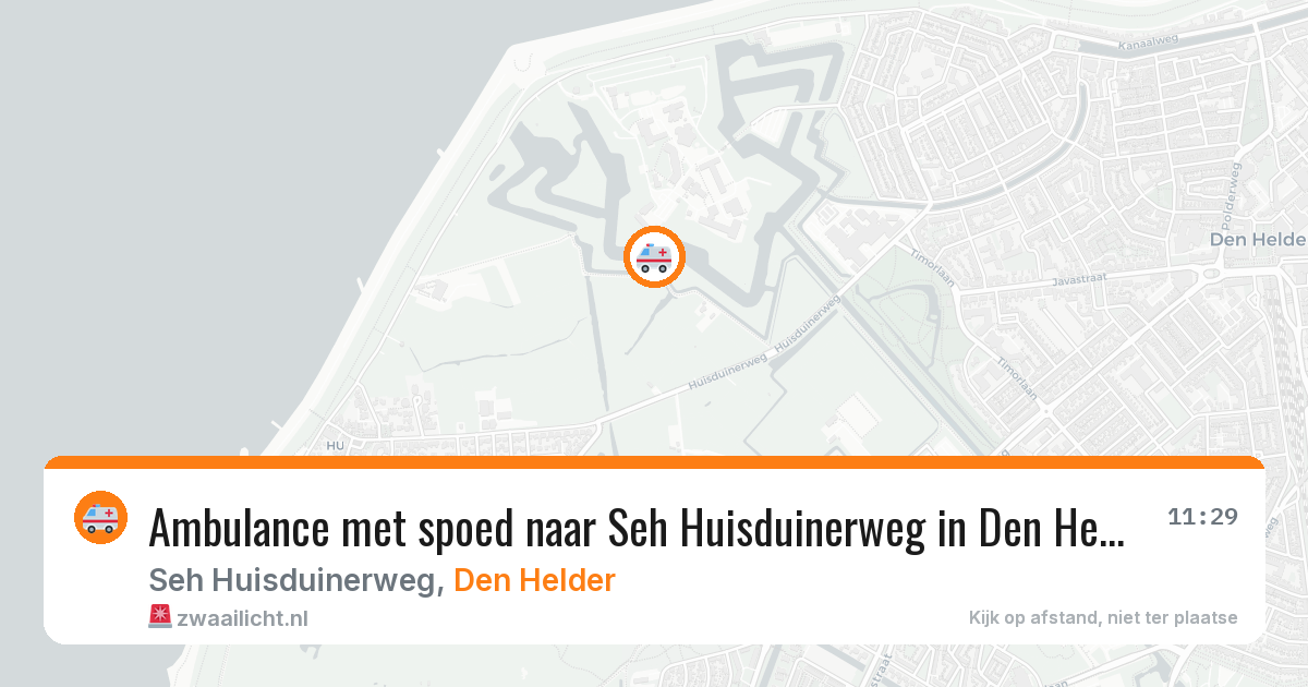 Ambulance met spoed naar Seh Huisduinerweg in Den Helder — 11 feb 2026