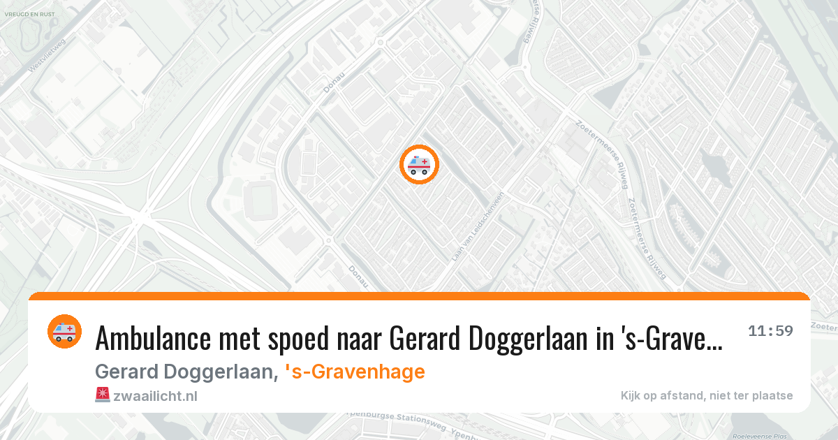 Ambulance met spoed naar Gerard Doggerlaan in 's-Gravenhage — 30 mrt 2026