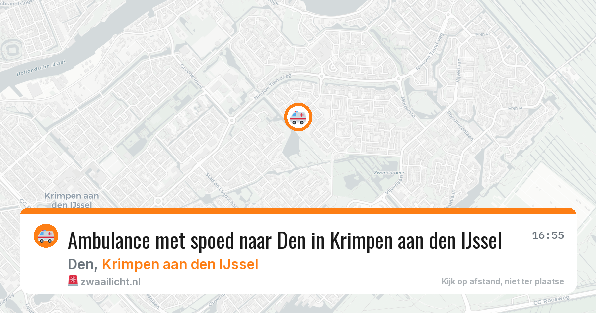 Ambulance met spoed naar Den in Krimpen aan den IJssel — 2 jul 2026